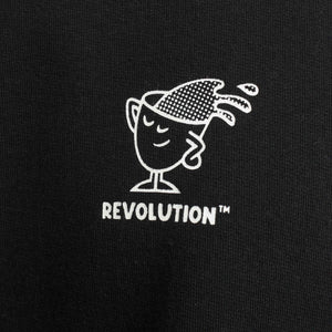 REVOLUTION | 2780 WAK Printed Crewneck | Black