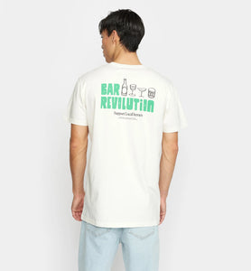 REVOLUTION | 1374 Bar T-Shirt | Off White