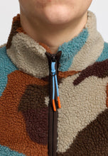Load image into Gallery viewer, REVOLUTION | 7023 Printed Teddy Jacket | Brown - LONDØNWORKS