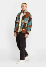 Load image into Gallery viewer, REVOLUTION | 7023 Printed Teddy Jacket | Brown