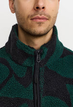 Load image into Gallery viewer, REVOLUTION | 7025 Printed Fleece Jacket | Dark Green
