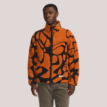 Load image into Gallery viewer, REVOLUTION | 7025 Printed Fleece Jacket | Orange