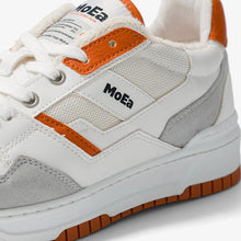 Load image into Gallery viewer, MoEa | GEN2 Sport Orange Vegan Sneakers | White &amp; Orange - LONDØNWORKS