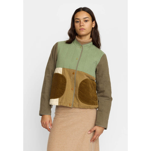 SELFHOOD | 77345 Quilted Patchwork Jacket | Army