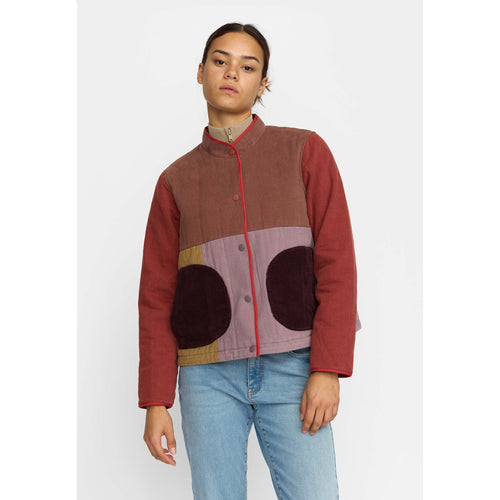 SELFHOOD | 77345 Quilted Patchwork Jacket | Brown