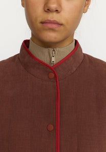 SELFHOOD | 77345 Quilted Patchwork Jacket | Brown