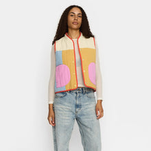 Load image into Gallery viewer, SELFHOOD | 77362 Quilted Patchwork Vest | Off-White