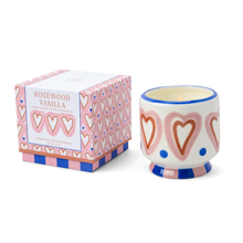 Load image into Gallery viewer, PADDYWAX | Adopo Hearts Ceramic Candle | Rosewood &amp; Vanilla - LONDØNWORKS