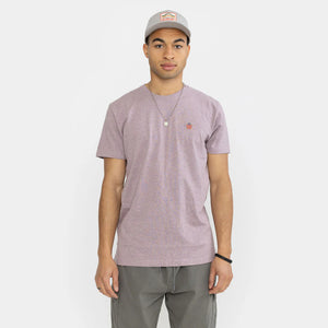 REVOLUTION | 1340 Wes T-Shirt | Purple Melange - LONDØNWORKS