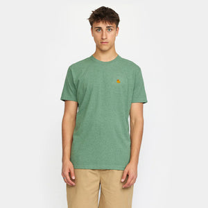 REVOLUTION | 1368 Duc T-Shirt | Dust Green Melange - LONDØNWORKS