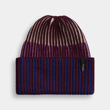 Load image into Gallery viewer, SELFHOOD | 99023 Rib Block Beanie | Burgundy