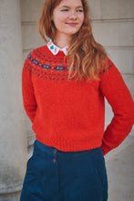 Load image into Gallery viewer, LOWIE | Faire Isle Yoke Jumper | Red