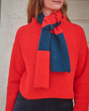 Load image into Gallery viewer, LOWIE | Alpaca Stripe Scarf | Red &amp; Blue