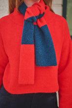 Load image into Gallery viewer, LOWIE | Alpaca Stripe Scarf | Red &amp; Blue