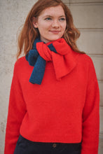 Load image into Gallery viewer, LOWIE | Alpaca Stripe Scarf | Red &amp; Blue
