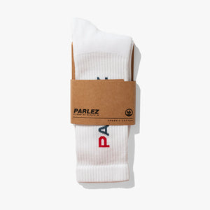 PARLEZ | Obsideo Socks | White - LONDØNWORKS