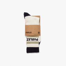 Load image into Gallery viewer, PARLEZ | Strive Socks | White &amp; Midnight