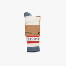 Load image into Gallery viewer, PARLEZ | Strive Socks | White &amp; China Blue