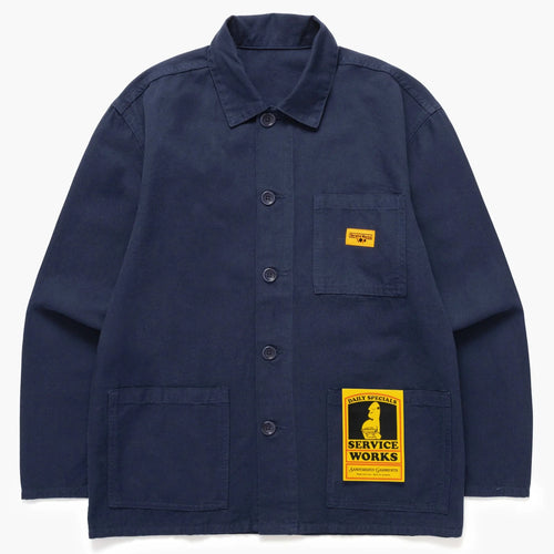SERVICE WORKS | Canvas Chore Shirt | Dark Navy