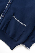 Load image into Gallery viewer, SERVICE WORKS | Blanket Stitch Cardigan | Navy