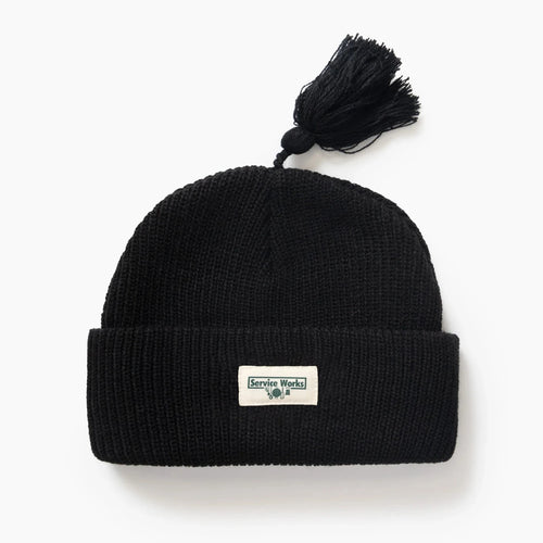 SERVICE WORKS | Tassel Beanie | Black