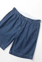 Load image into Gallery viewer, SERVICE WORKS | Pinstripe Denim Part Timer Shorts | Indigo