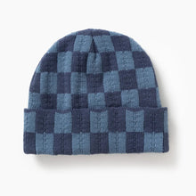 Load image into Gallery viewer, SERVICE WORKS | Chunky Check Beanie| Navy