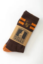 Load image into Gallery viewer, SERVICE WORKS | Monogram Socks | Brown