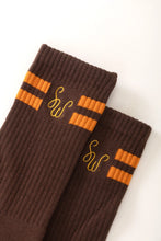 Load image into Gallery viewer, SERVICE WORKS | Monogram Socks | Brown