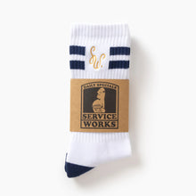 Load image into Gallery viewer, SERVICE WORKS | Monogram Socks | White