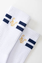 Load image into Gallery viewer, SERVICE WORKS | Monogram Socks | White