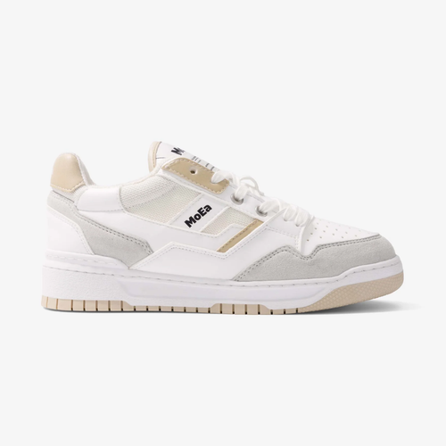 MoEa | GEN2 Corn Vegan Sneakers | White & Beige - LONDØNWORKS