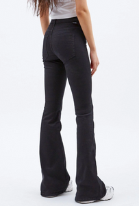 DR DENIM | Macy Flared Jeans | Black - LONDØNWORKS