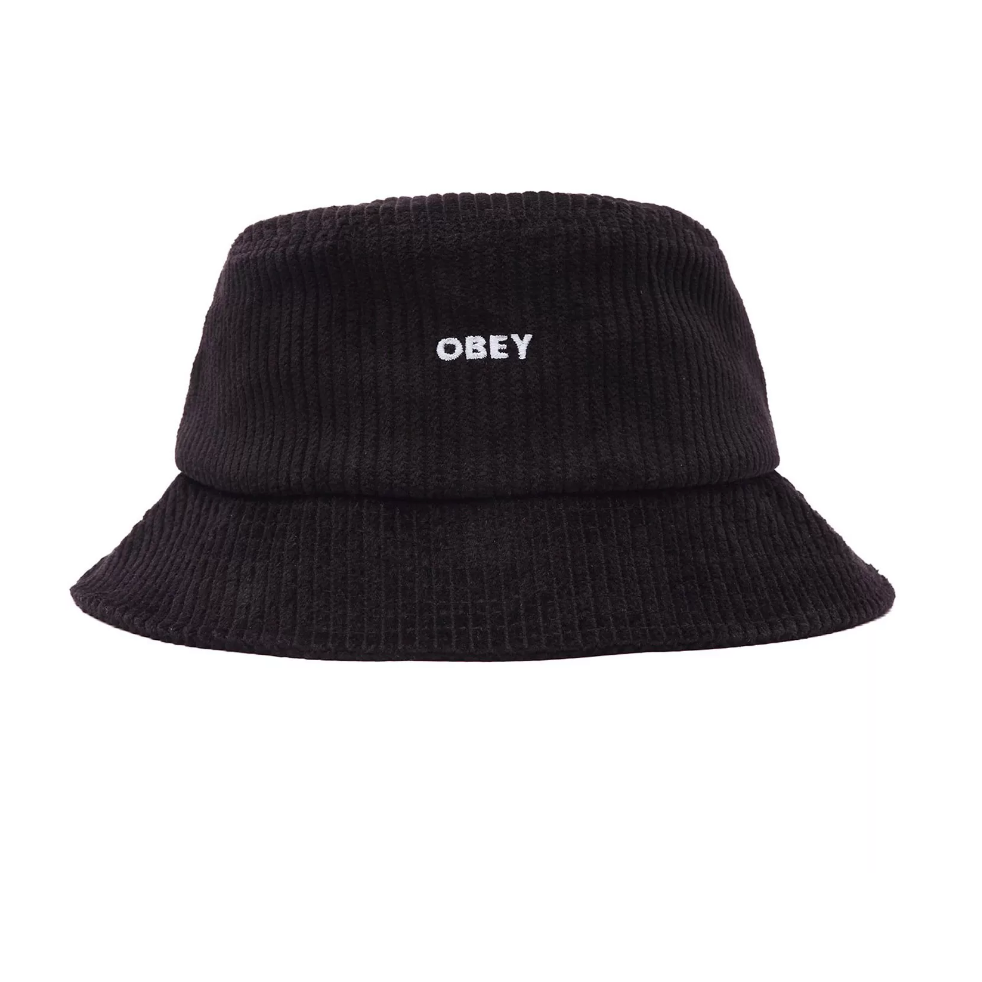 OBEY | Bold Cord Bucket Hat | Black - LONDØNWORKS
