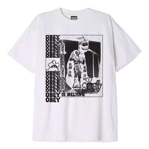 OBEY | Obey Is Melting T-Shirt | White - LONDØNWORKS
