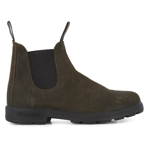 BLUNDSTONE | 1615 Waxed Suede | Dark Olive - LONDØNWORKS