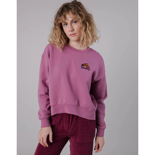 BRAVA FABRICS | Lucky Rounded Sweatshirt | Grape - LONDØNWORKS