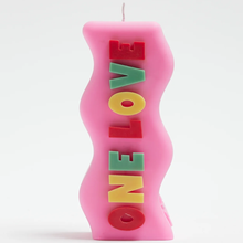 Load image into Gallery viewer, WAVEY CASA | One Love Eco Soy Candle | Pink/Multi - LONDØNWORKS