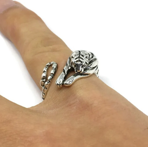 CRYPT | Roaring Tiger Adjustable Band Ring | Sterling Silver