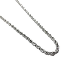 Load image into Gallery viewer, CRYPT | Stainless Steel Rope Chain Necklace | Silver - LONDØNWORKS