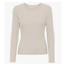 Load image into Gallery viewer, COLORFUL STANDARD | Women Organic Rib Long Sleeve T Shirt | Ivory White - LONDØNWORKS