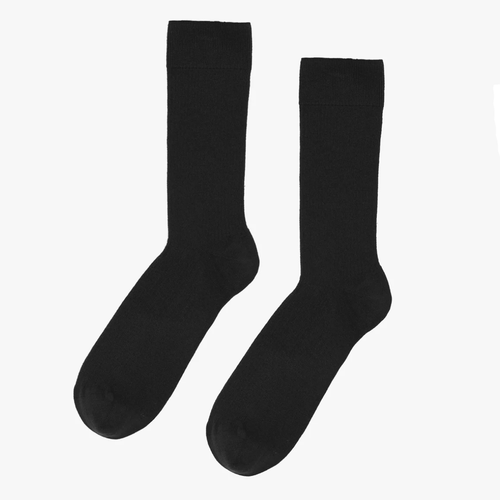 COLORFUL STANDARD |  Classic Organic Sock | Deep Black - LONDØNWORKS