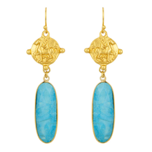 Load image into Gallery viewer, ASHIANA |  Mare Earrings | Turquoise - LONDØNWORKS