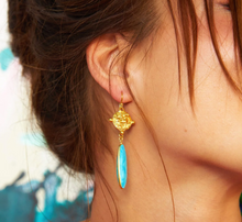 Load image into Gallery viewer, ASHIANA |  Mare Earrings | Turquoise - LONDØNWORKS