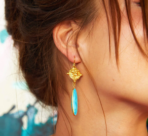 ASHIANA |  Mare Earrings | Turquoise - LONDØNWORKS