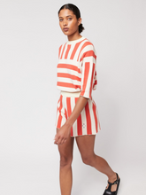 Load image into Gallery viewer, BOBO CHOSES | Striped Knitted Shorts | Burgundy Red - LONDØNWORKS
