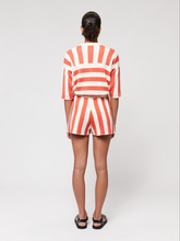 Load image into Gallery viewer, BOBO CHOSES | Striped Knitted Shorts | Burgundy Red - LONDØNWORKS