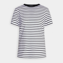 Load image into Gallery viewer, SELECTED FEMME | Striped Organic Cotton T-Shirt | Black - LONDØNWORKS