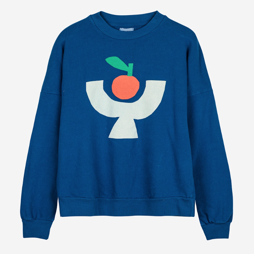 BOBO CHOSES | Tomato Plate Sweatshirt | Blue - LONDØNWORKS