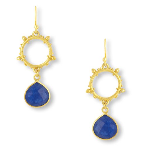 ASHIANA |  Allegra Blue Jade Earrings - LONDØNWORKS